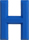 H                   